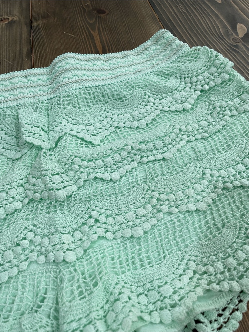 Women’s Mint Lace Crochet Rue21 Shorts - Picture 5 of 5
